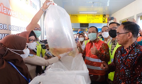 Andi Sudirman Lepas Ekspor Perikanan Langsung dari Bandara Sulhas ke Hongkong