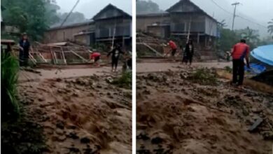 Banjir Lumpur di Tellu Limpoe Bone Seorang Pelajar Terseret