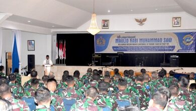 Peringati Maulid Nabi Muhammad SAW, Ini Pesan Danlanal VI