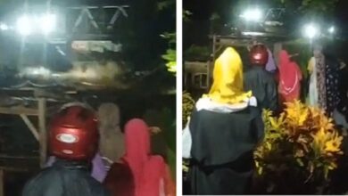 Jembatan Sungai Batang Kembali Dihantam Arus Air Deras Akibat Hujan Lebat Mengguyur Luwu Raya