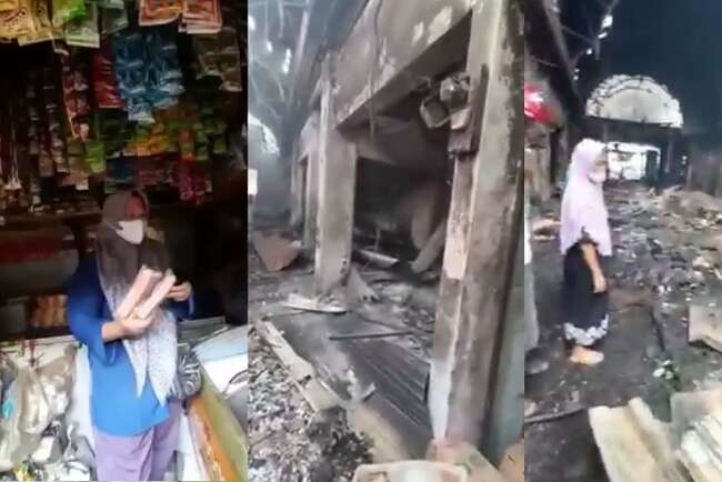 Satu Kios Utuh di Tengah Kebakaran Pasar Kroya Cilacap, Ada yang Bilang Hoaks
