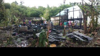 Diduga Korsleting Listrik Rumah Rahmatan Beserta Isinya Ludes Terbakar