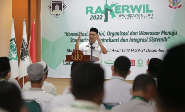 Wali Kota Makassar, Danny Pomanto Hadiri Rakerwil DPW Hidayatullah Sulsel