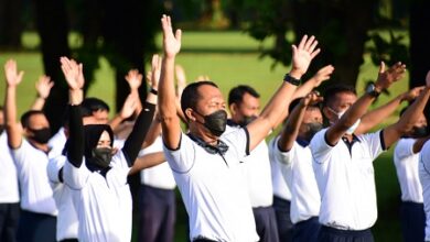 Peringati Hari Armada RI, Lantamal VI Gelar Olahraga Raga Bersama