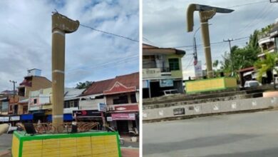 Takut Ada Korban Jiwa Tugu Badi La Gecong Bone Sengaja Diturunkan