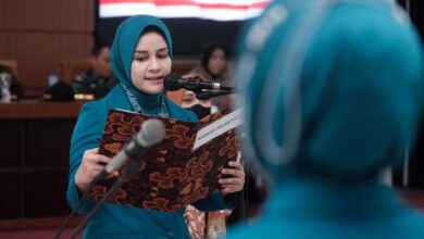 Ketua Tim Penggerak (TP) PKK Kabupaten Gowa Priska Adnan, Lantik 5 Ketua TP PKK Kecamatan
