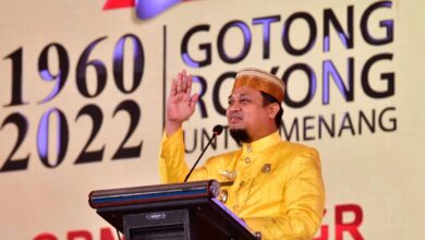 Plt Gubernur Sulsel Hadiri 62 Tahun MKGR di Hotel Grand Claro