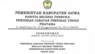 Pemkab Gowa Buka Seleksi Terbuka Jabatan Sekretaris Daerah