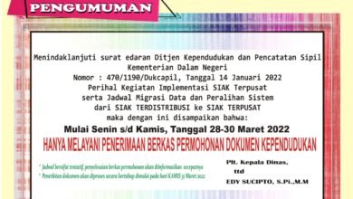 Mulai Besok Hingga Kamis, Dinas Dukcapil Gowa Tidak Terbitkan Dokumen Kependudukan