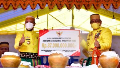 Pemprov Sulsel Salurkan Bantuan Rp 37 Miliar di Hari Jadi Bone 