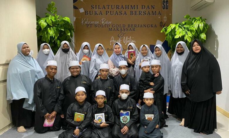 PT. Solid Gold Berjangka Makassar Berbagi Berkah Bersama Anak Yatim