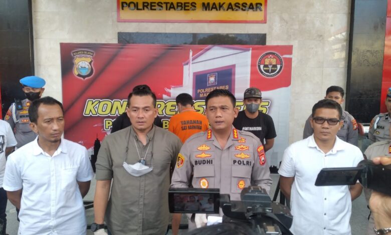 Polrestabes Makassar Berhasil Menangkap Pengedar Narkoba Seberat 416 gram